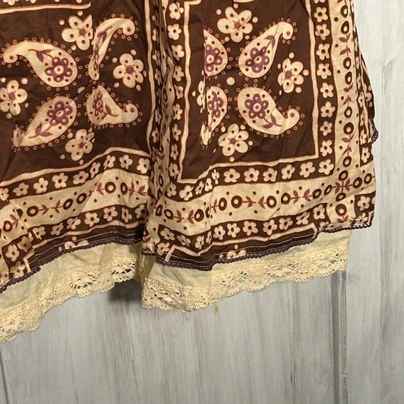 Free People Bohemian Short Dress or Patterned Dress or Smock Top. - Picture 5 of 7